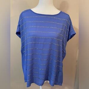 Forever 21 silky blue top